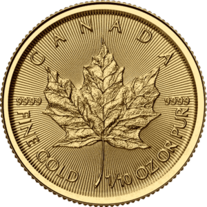 1/10 oz Maple Leaf Gold Coin | Ideal for Gold Investments