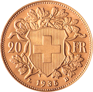 Swiss 20 Franc Gold | Buy Swiss Franc Gold Coin